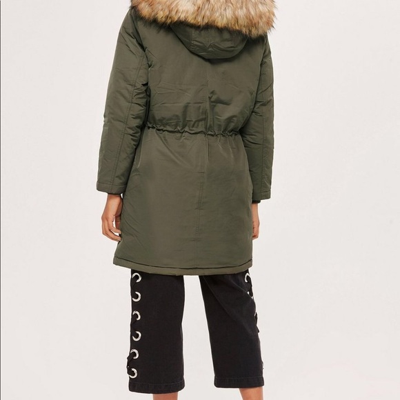 ✨SOLD✨ TopShop ‘Monty’ faux fur trim parka - Picture 2 of 7